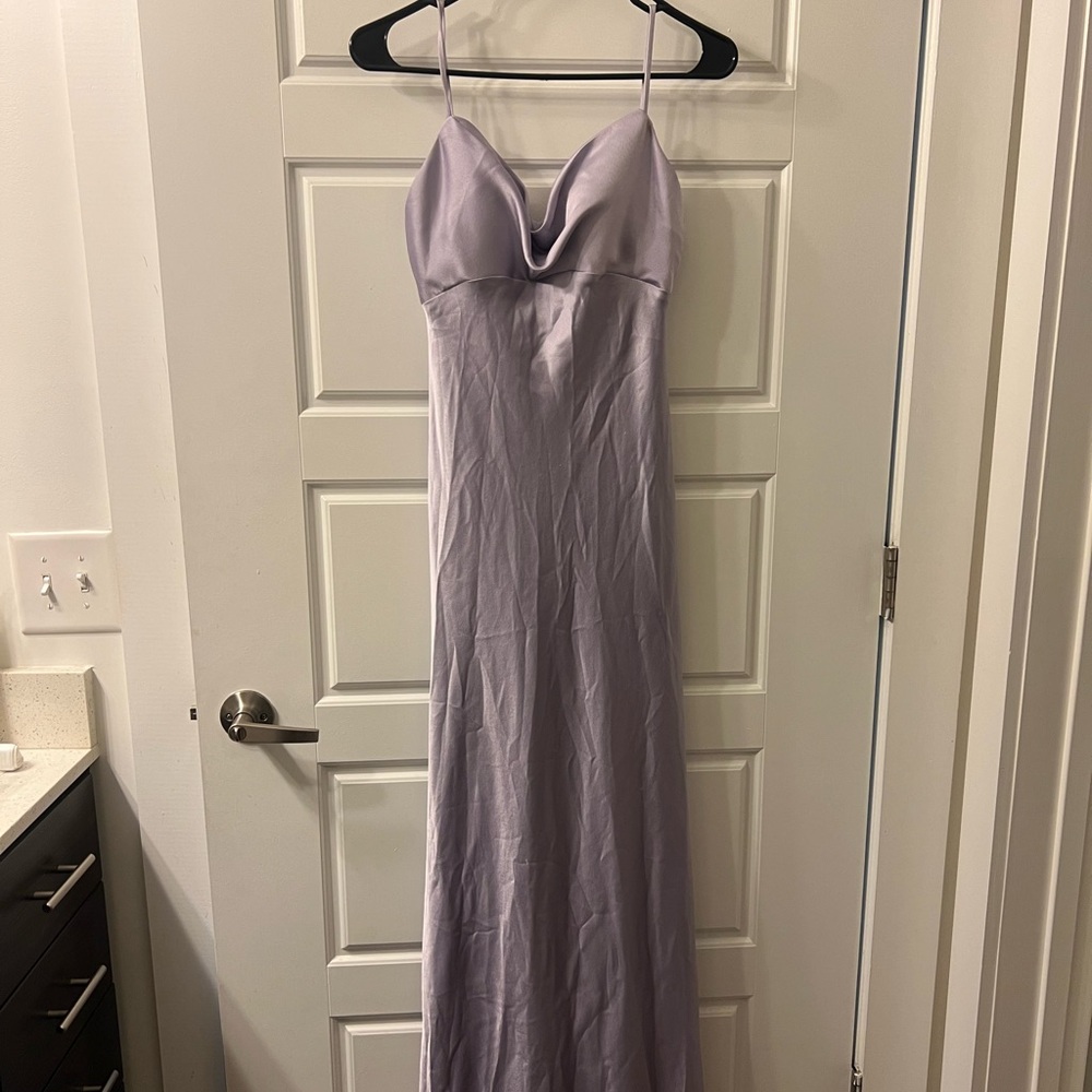 Light purple silk dress